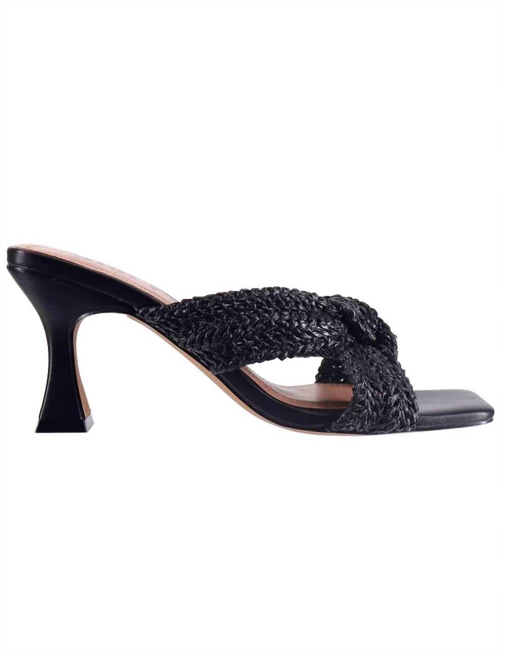 NEW BIBI LOU women's nicole kitten heel sandal in black